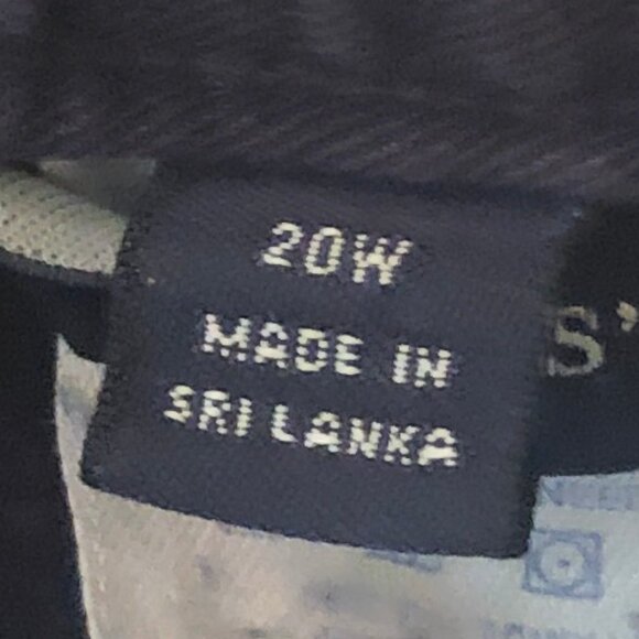 Lands' End navy cotton/poly blend pants sz 20 W - Picture 3 of 9